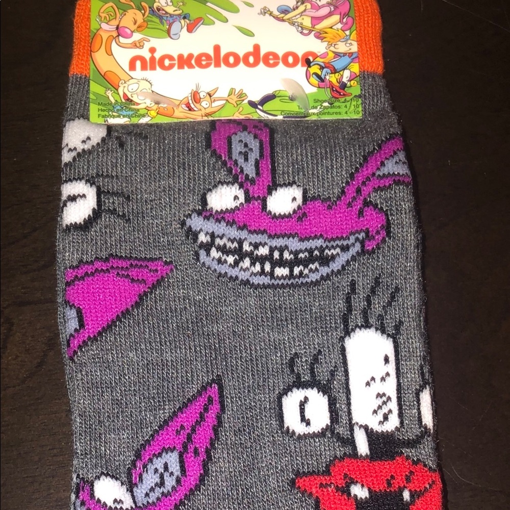 Aahhh! Real Monsters Socks Crew Nickelodeon NWT